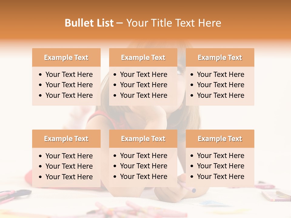 Crayon Preschooler Concept PowerPoint Template