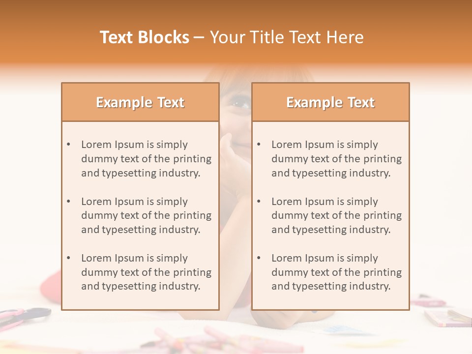 Crayon Preschooler Concept PowerPoint Template