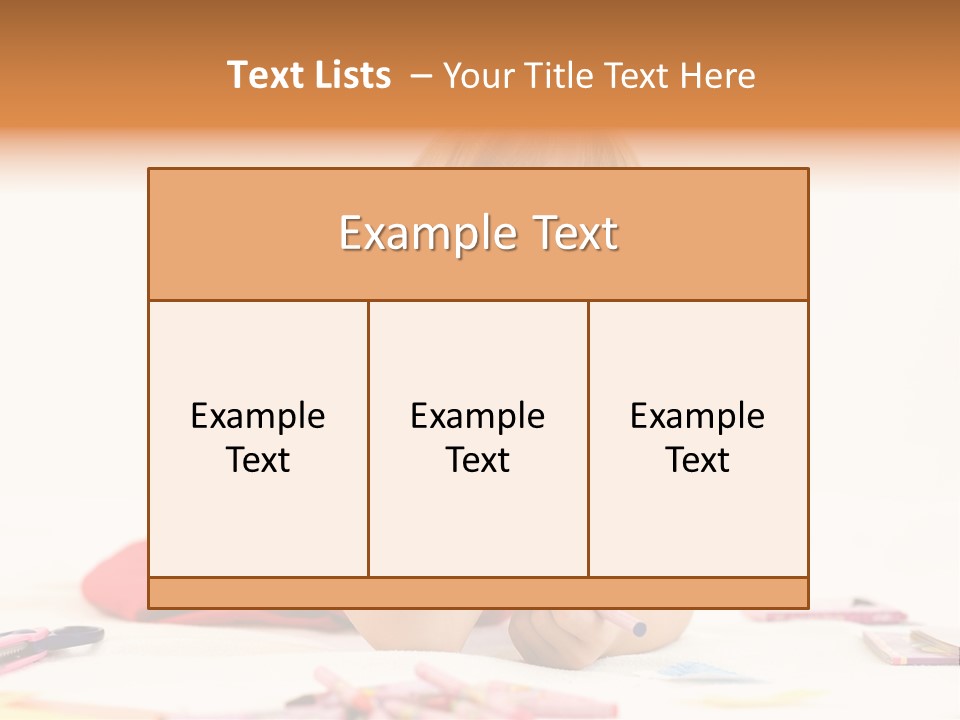 Crayon Preschooler Concept PowerPoint Template