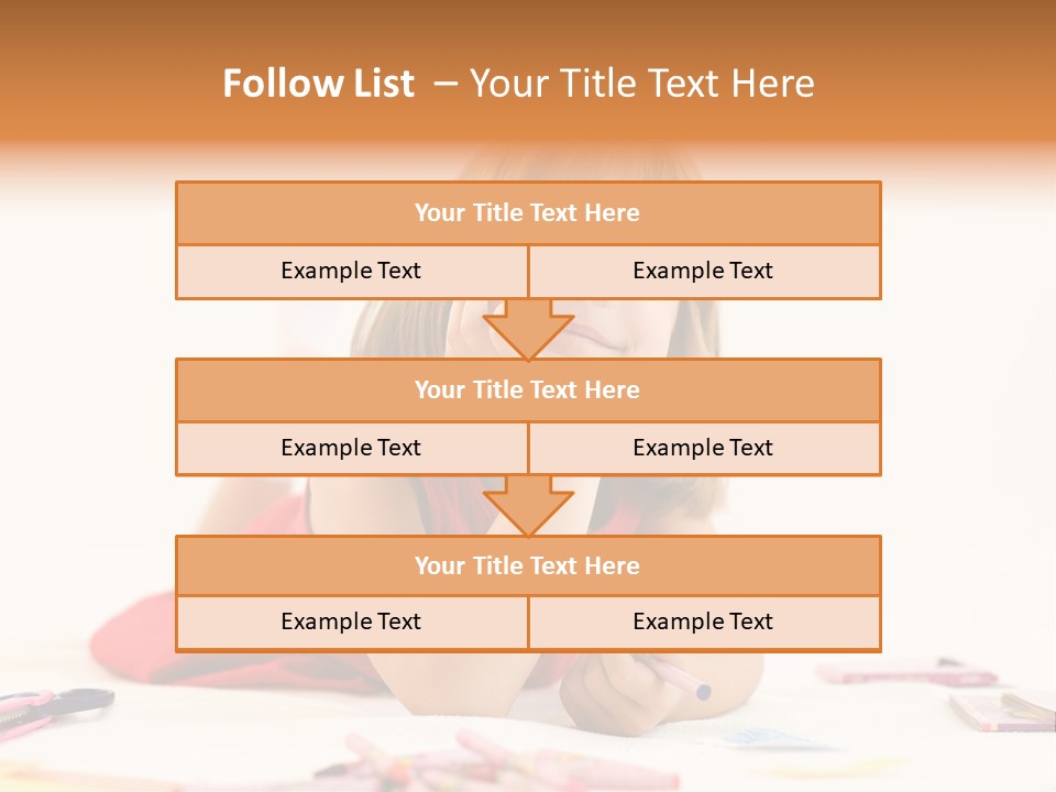 Crayon Preschooler Concept PowerPoint Template