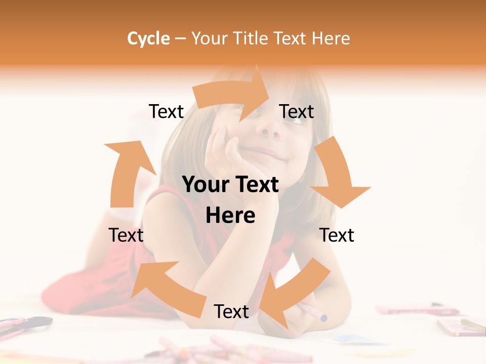 Crayon Preschooler Concept PowerPoint Template