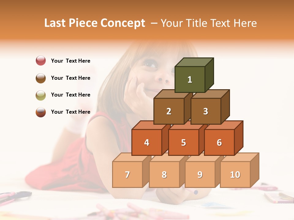 Crayon Preschooler Concept PowerPoint Template