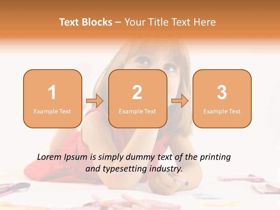 Crayon Preschooler Concept PowerPoint Template