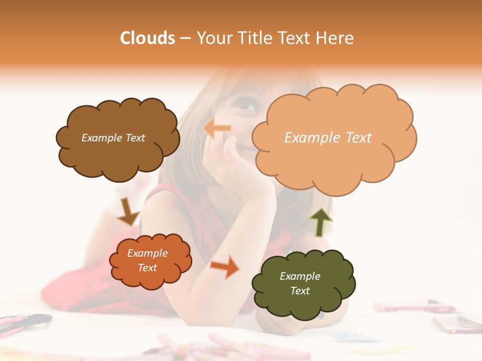 Crayon Preschooler Concept PowerPoint Template