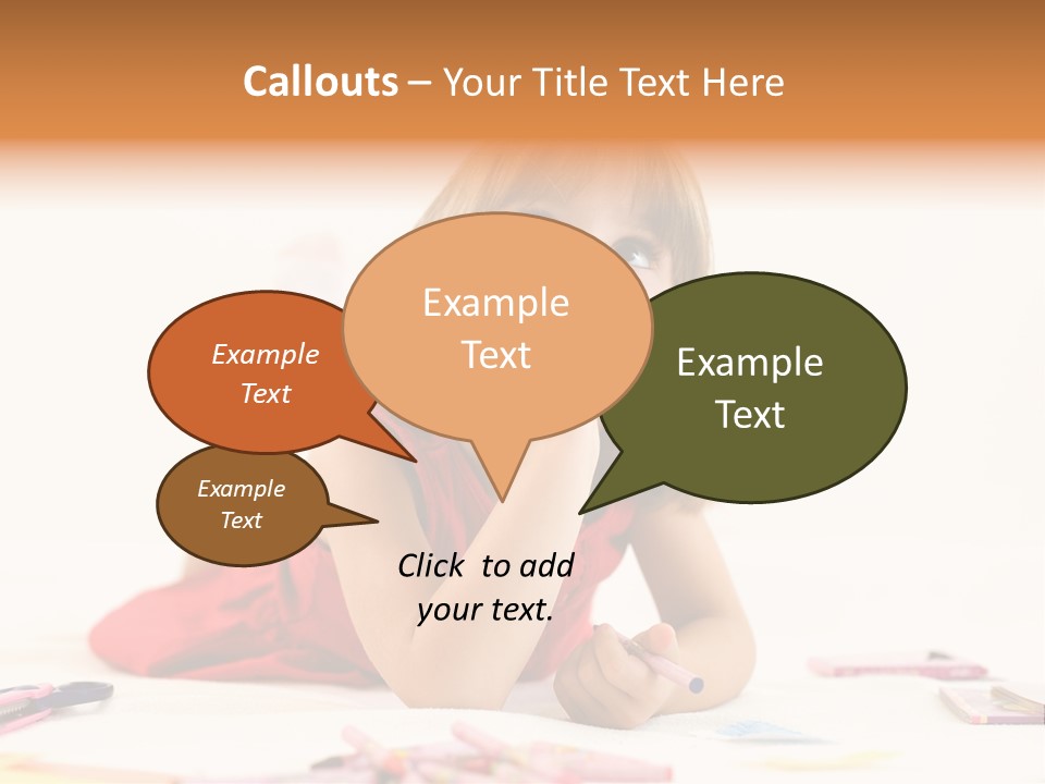 Crayon Preschooler Concept PowerPoint Template