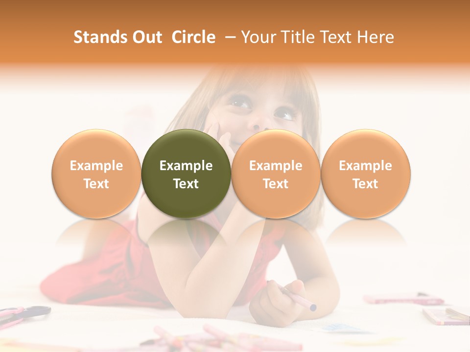 Crayon Preschooler Concept PowerPoint Template
