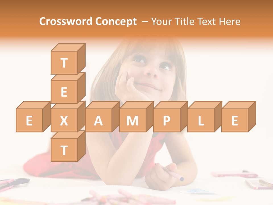 Crayon Preschooler Concept PowerPoint Template