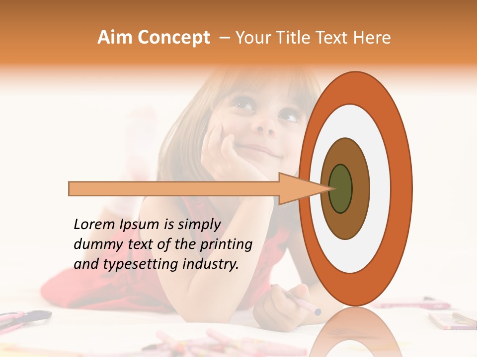Crayon Preschooler Concept PowerPoint Template