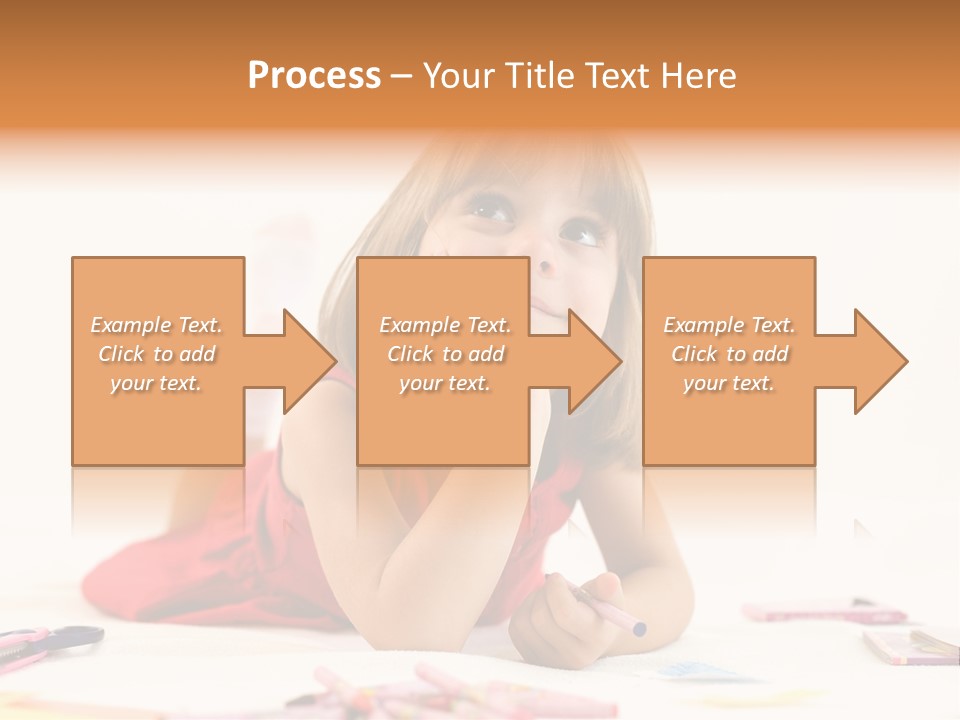 Crayon Preschooler Concept PowerPoint Template