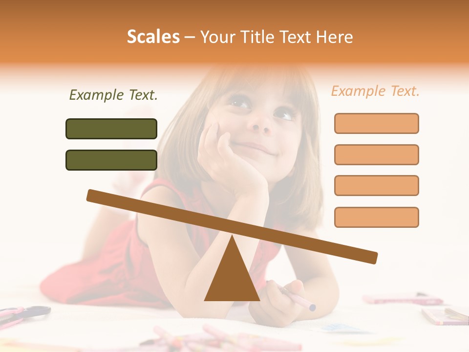 Crayon Preschooler Concept PowerPoint Template