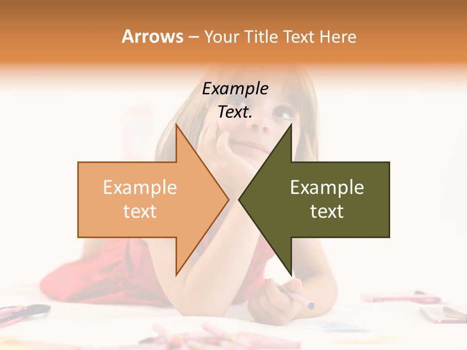 Crayon Preschooler Concept PowerPoint Template