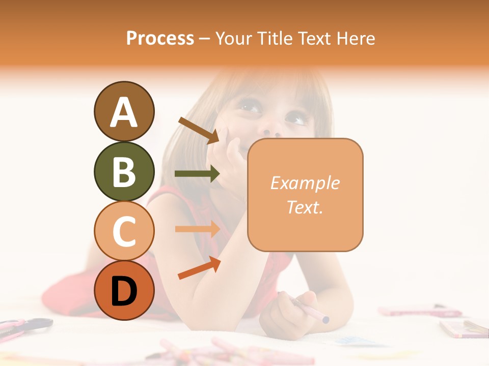 Crayon Preschooler Concept PowerPoint Template