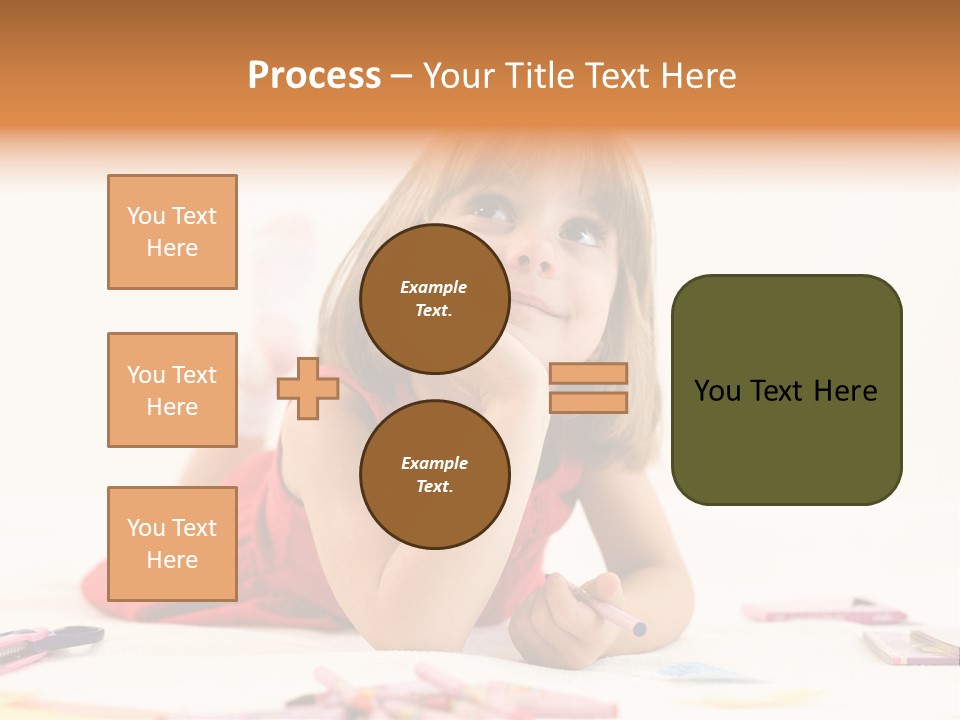 Crayon Preschooler Concept PowerPoint Template