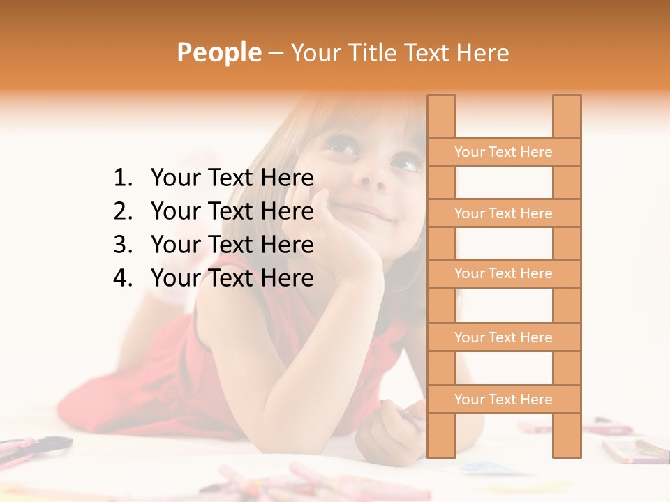 Crayon Preschooler Concept PowerPoint Template