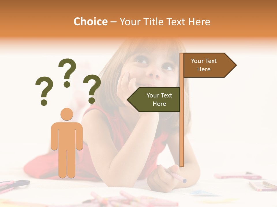 Crayon Preschooler Concept PowerPoint Template