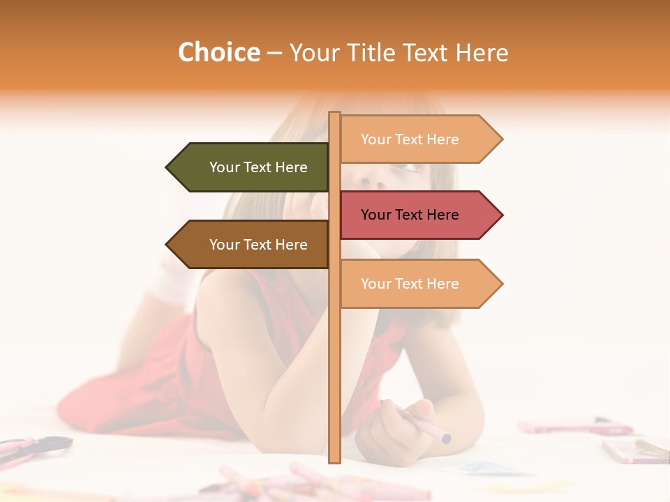 Crayon Preschooler Concept PowerPoint Template