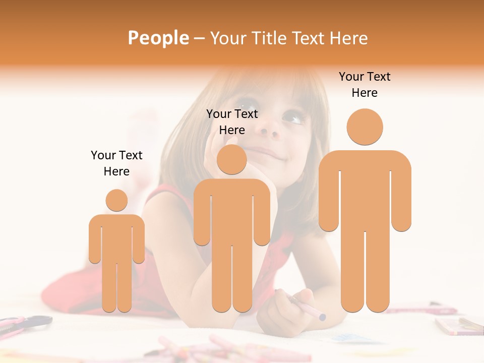 Crayon Preschooler Concept PowerPoint Template