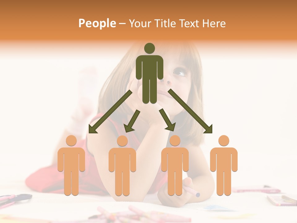 Crayon Preschooler Concept PowerPoint Template