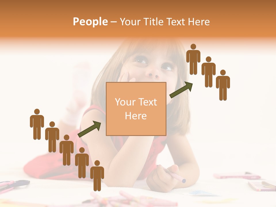 Crayon Preschooler Concept PowerPoint Template