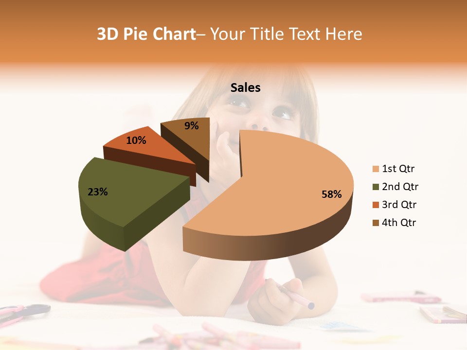 Crayon Preschooler Concept PowerPoint Template
