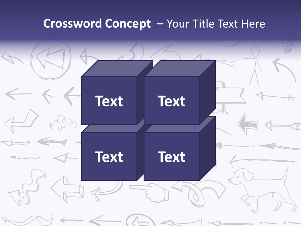 A Bunch Of Hand Drawn Arrows On A White Background PowerPoint Template