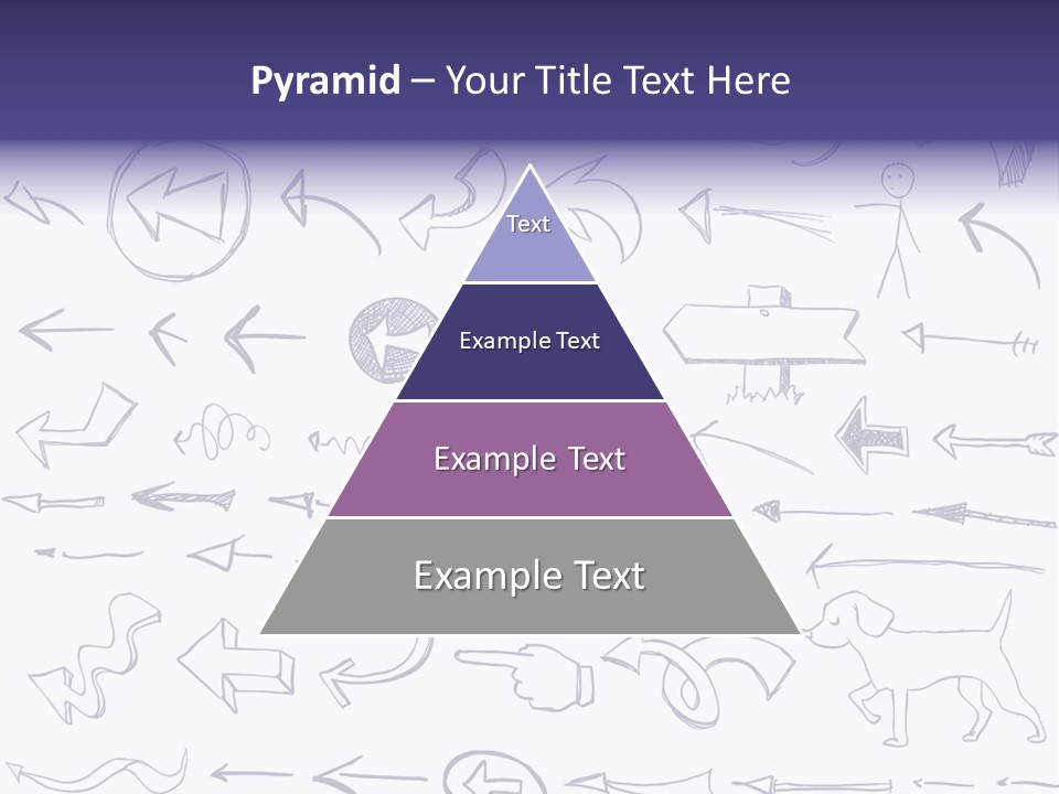 A Bunch Of Hand Drawn Arrows On A White Background PowerPoint Template