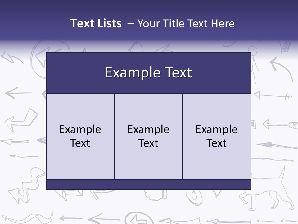 A Bunch Of Hand Drawn Arrows On A White Background PowerPoint Template