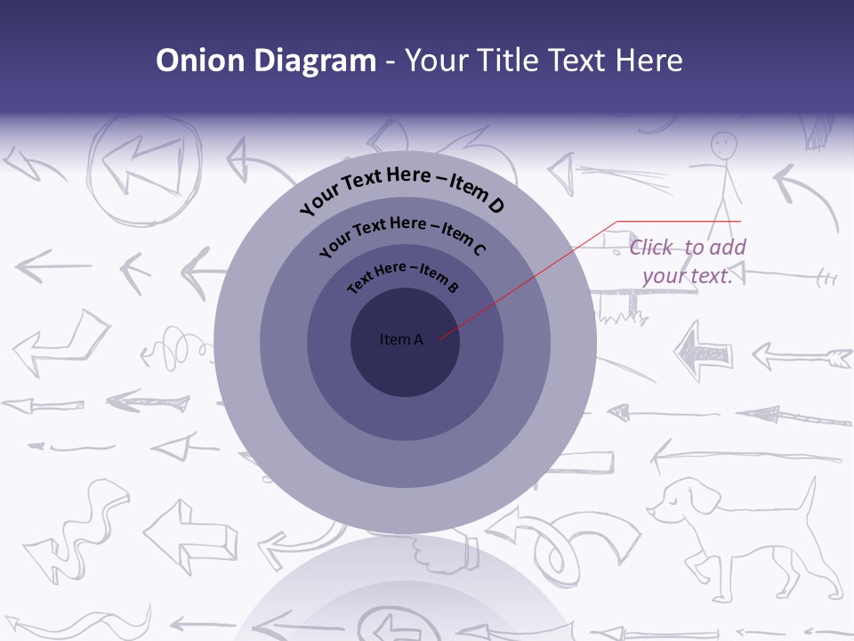 A Bunch Of Hand Drawn Arrows On A White Background PowerPoint Template