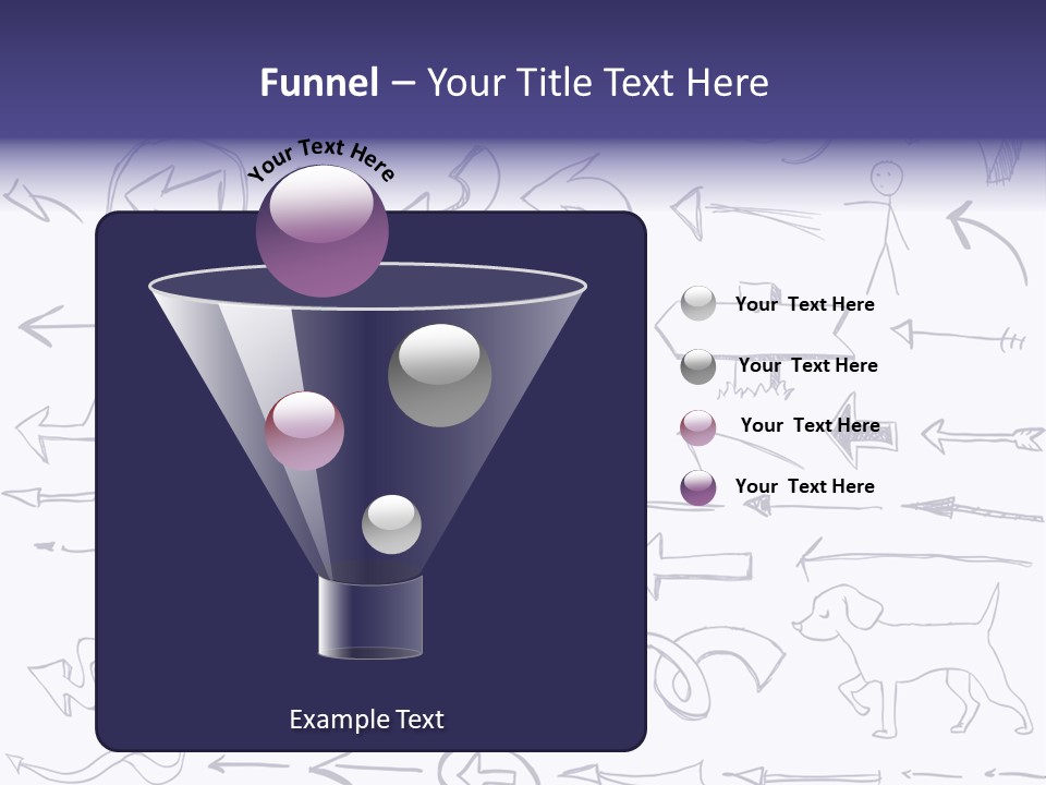 A Bunch Of Hand Drawn Arrows On A White Background PowerPoint Template