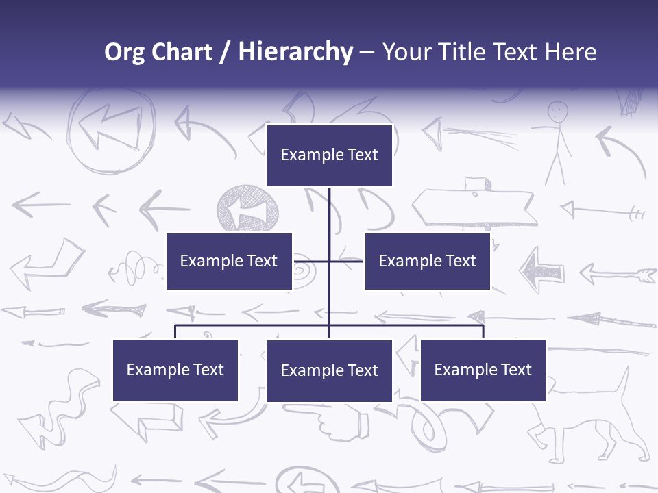 A Bunch Of Hand Drawn Arrows On A White Background PowerPoint Template