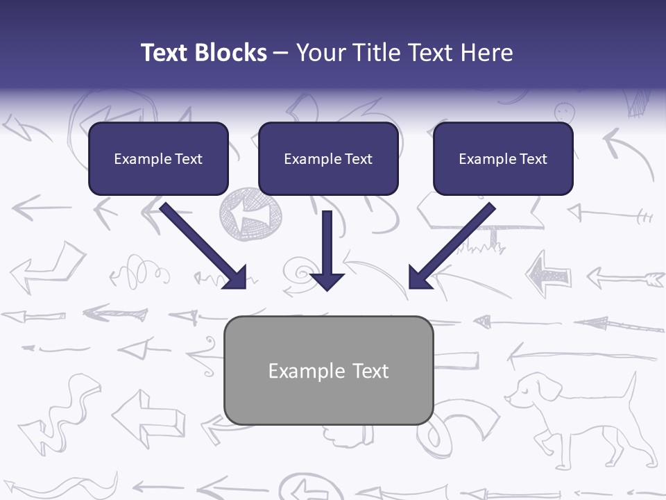 A Bunch Of Hand Drawn Arrows On A White Background PowerPoint Template