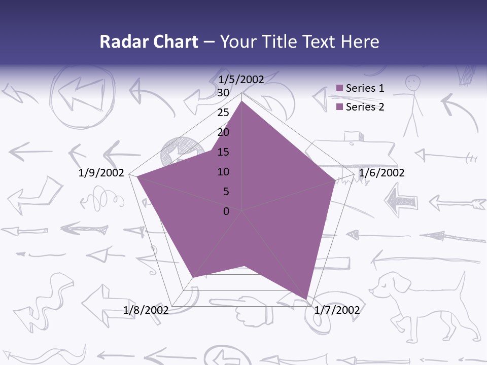 A Bunch Of Hand Drawn Arrows On A White Background PowerPoint Template