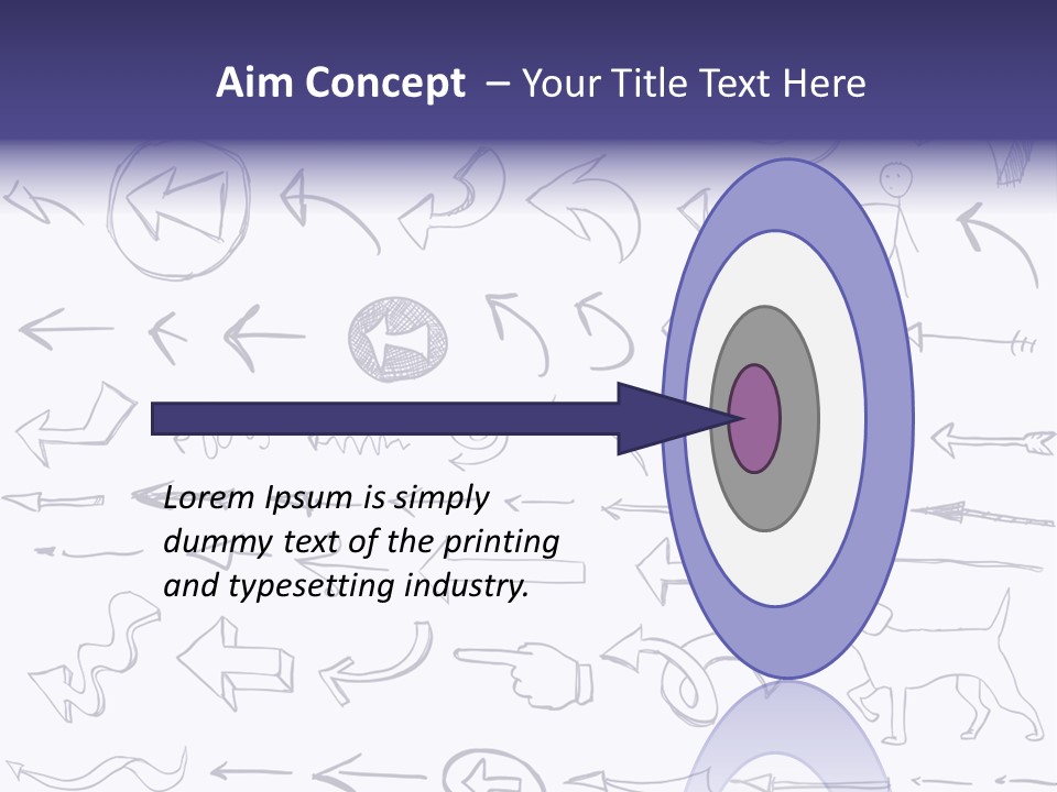 A Bunch Of Hand Drawn Arrows On A White Background PowerPoint Template
