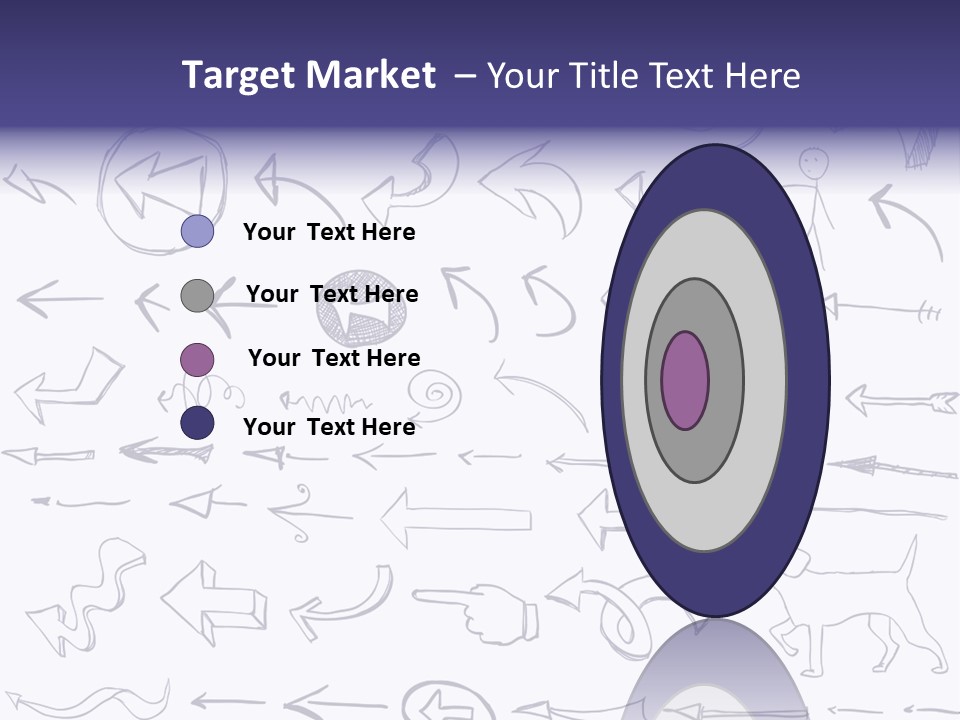 A Bunch Of Hand Drawn Arrows On A White Background PowerPoint Template