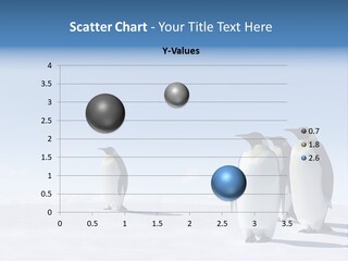 A Group Of Penguins Standing Next To Each Other PowerPoint Template