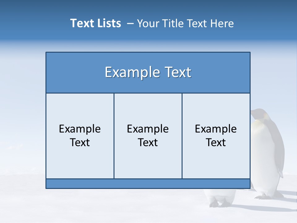 A Group Of Penguins Standing Next To Each Other PowerPoint Template