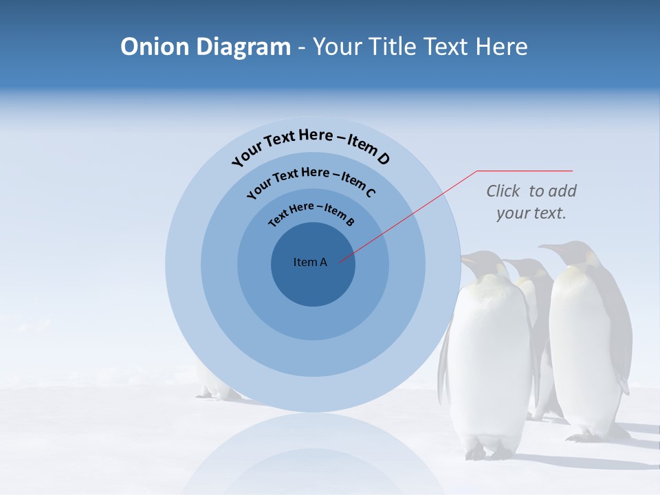 A Group Of Penguins Standing Next To Each Other PowerPoint Template