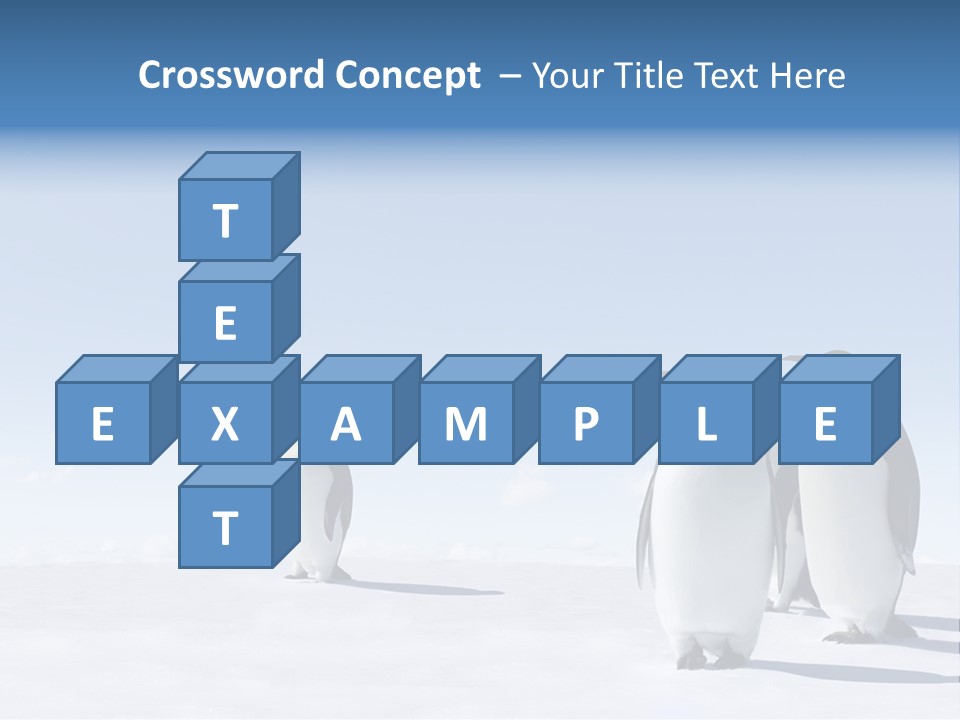 A Group Of Penguins Standing Next To Each Other PowerPoint Template