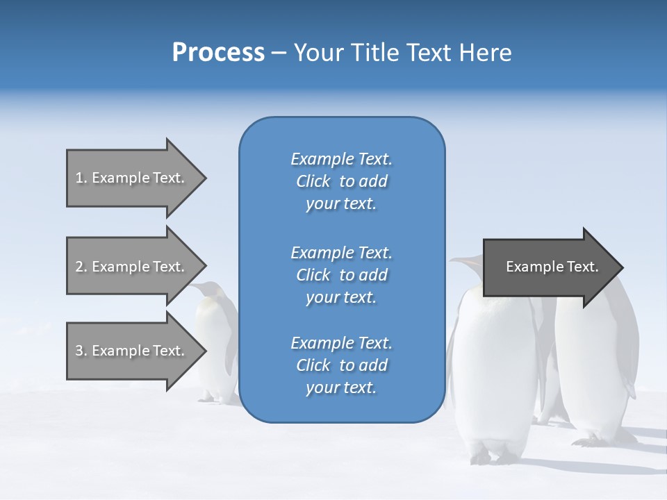 A Group Of Penguins Standing Next To Each Other PowerPoint Template