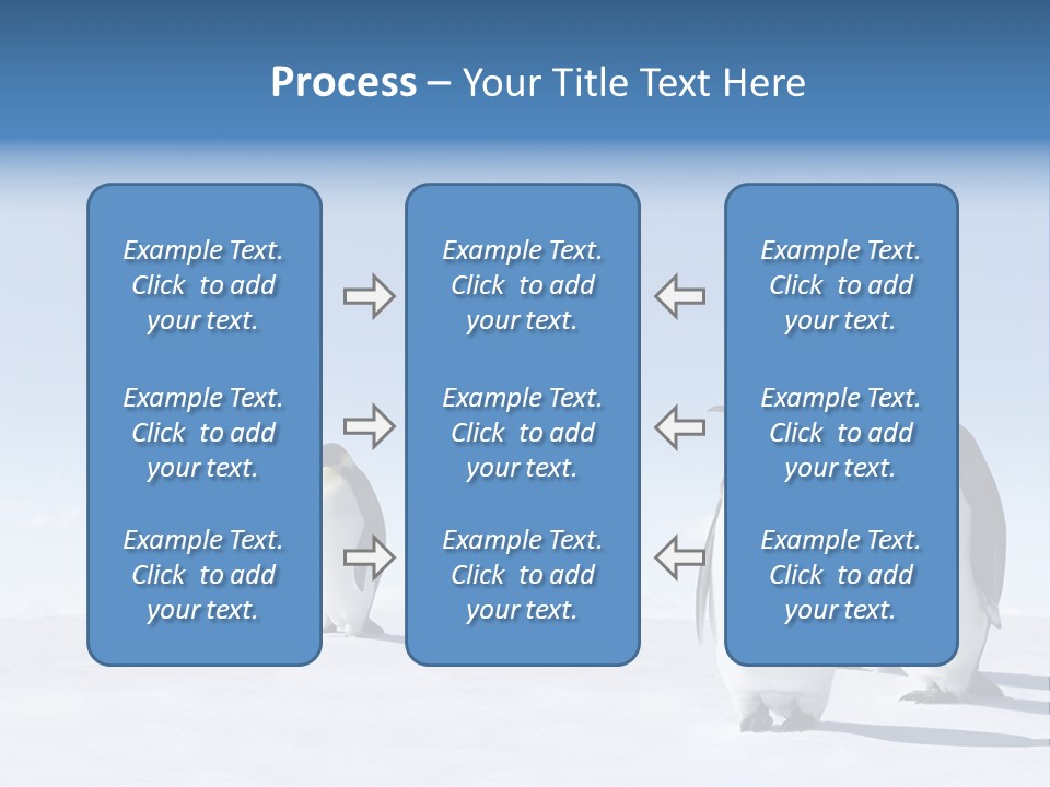 A Group Of Penguins Standing Next To Each Other PowerPoint Template