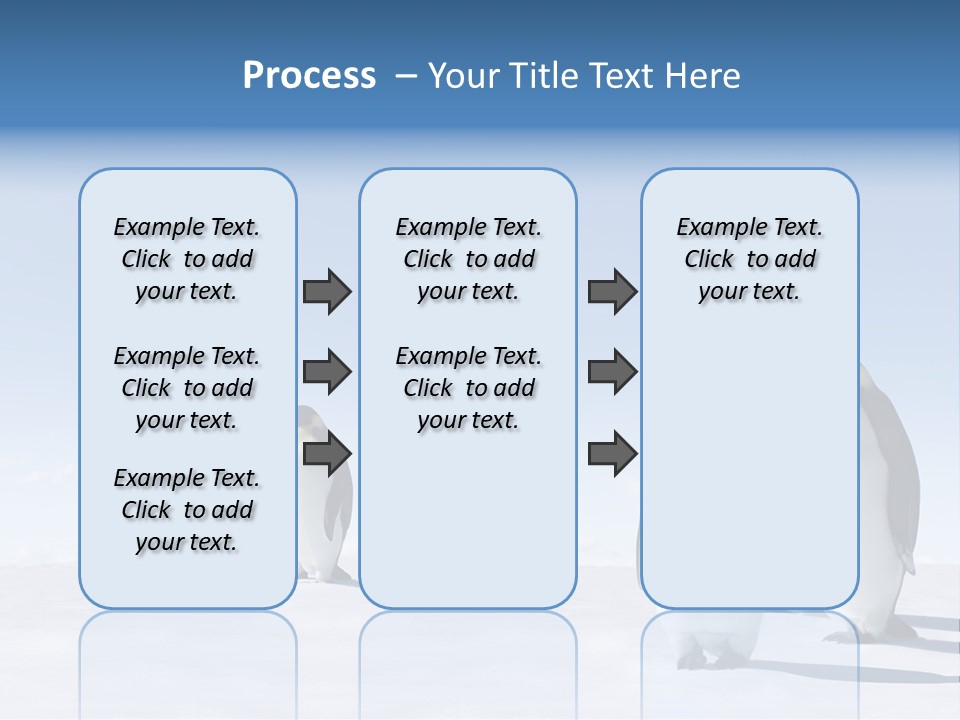 A Group Of Penguins Standing Next To Each Other PowerPoint Template