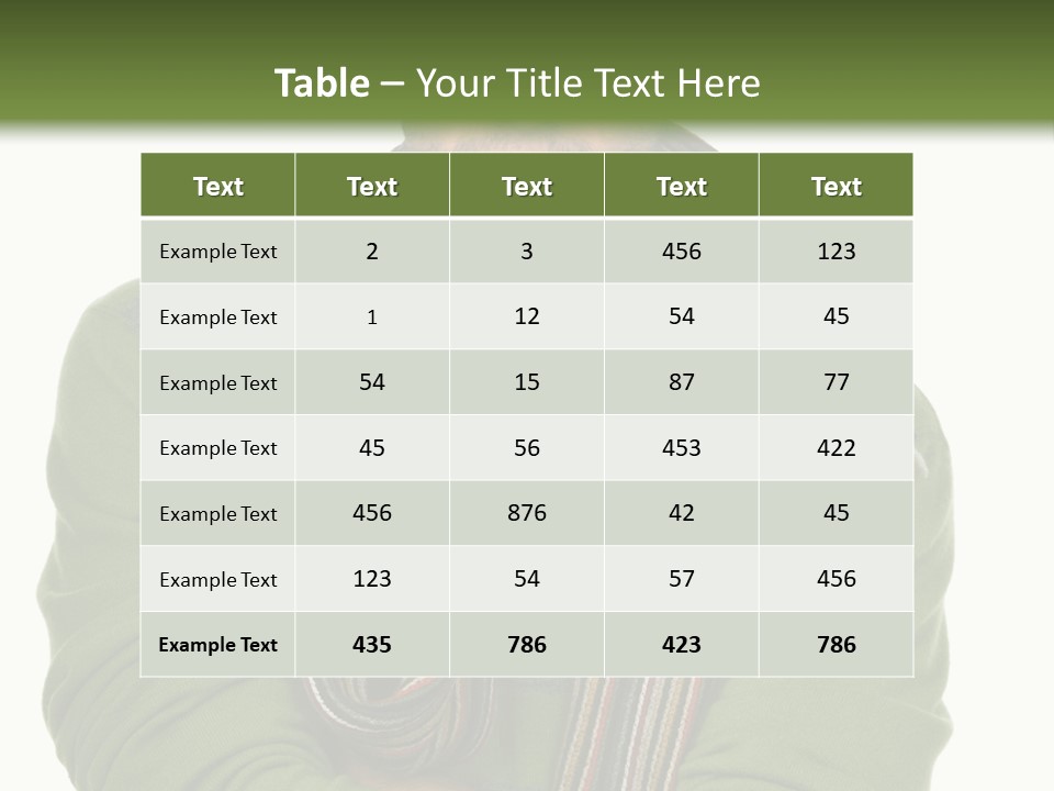 Warm Freshness  PowerPoint Template