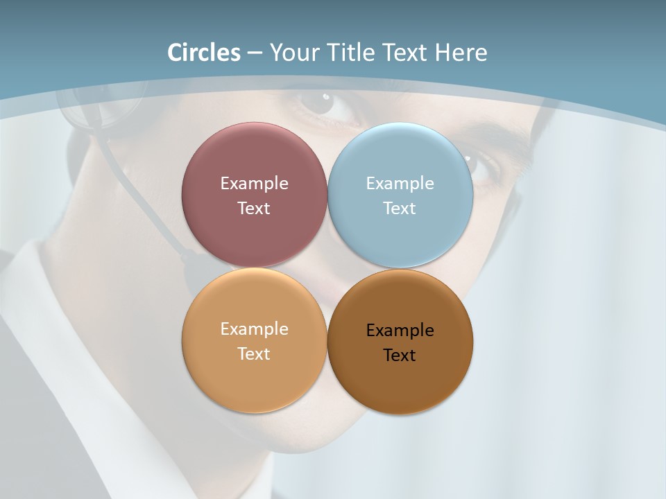 Face Headset Success PowerPoint Template