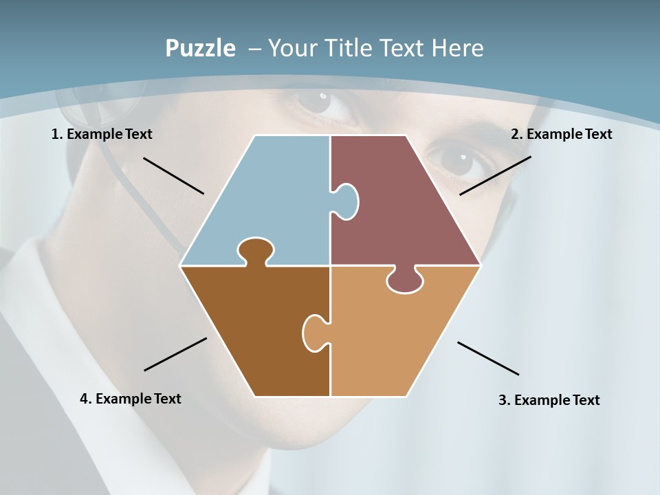 Face Headset Success PowerPoint Template