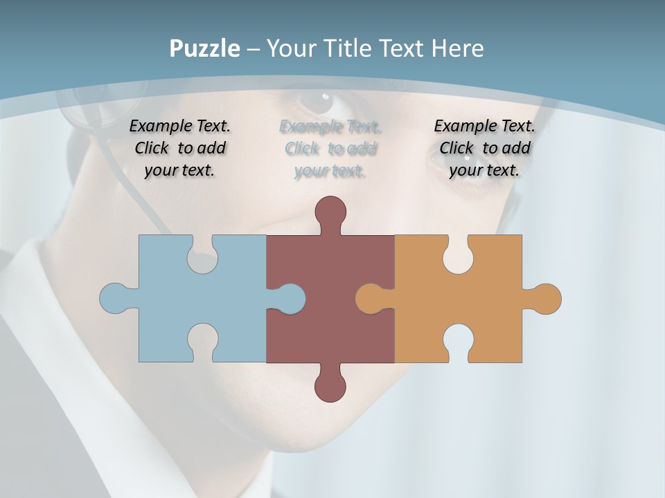 Face Headset Success PowerPoint Template