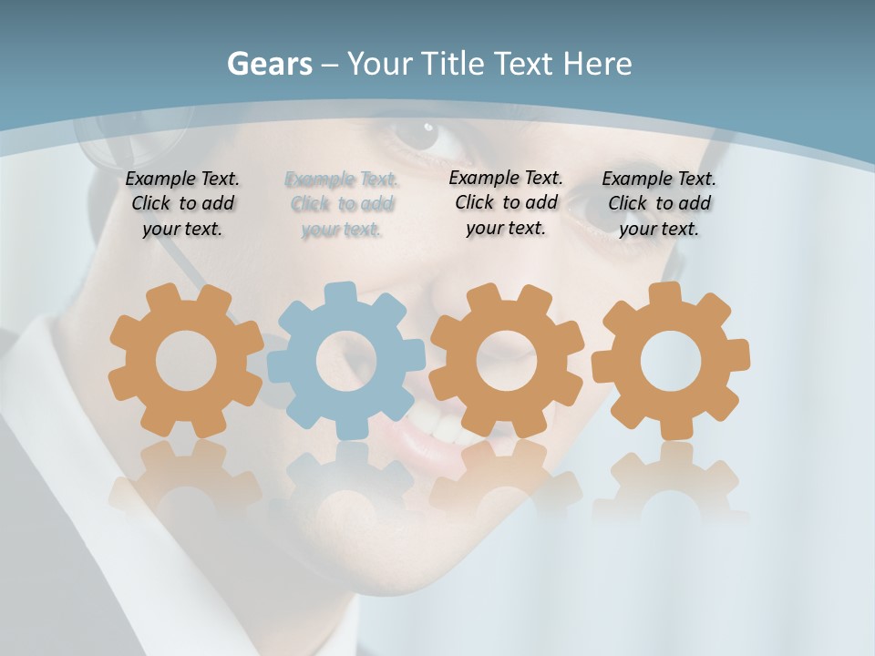 Face Headset Success PowerPoint Template