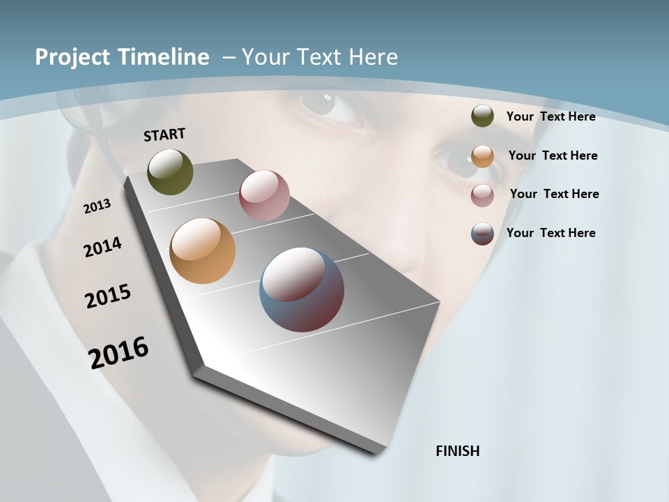 Face Headset Success PowerPoint Template