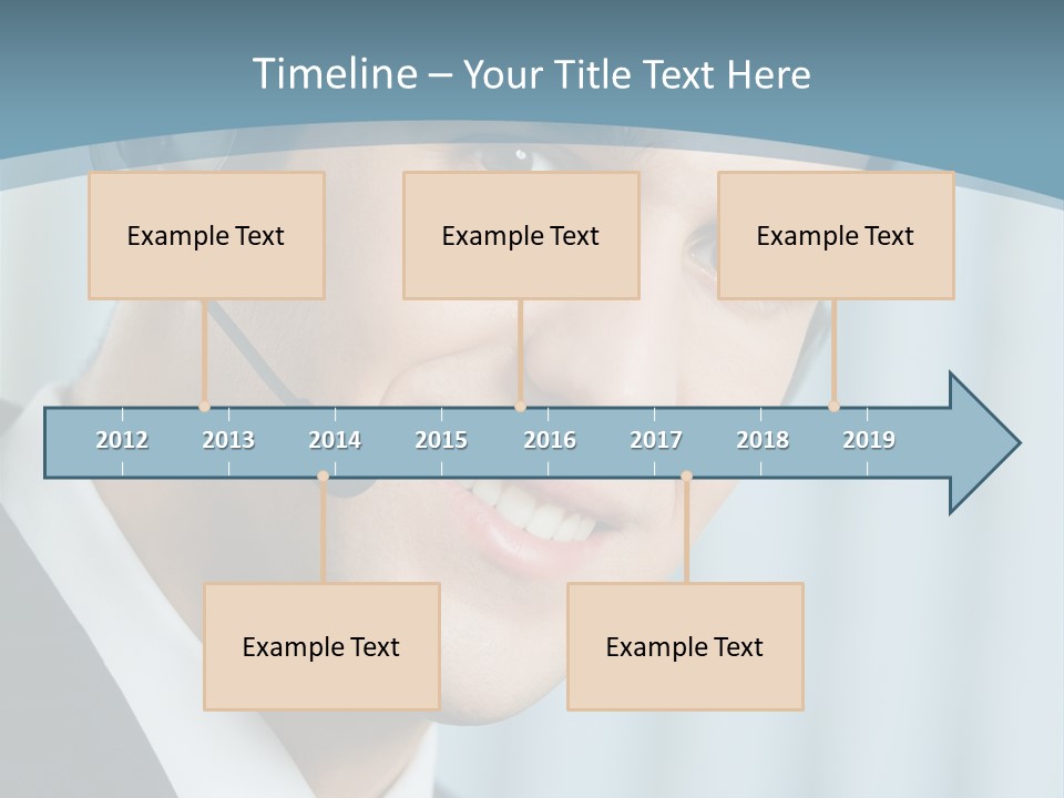 Face Headset Success PowerPoint Template