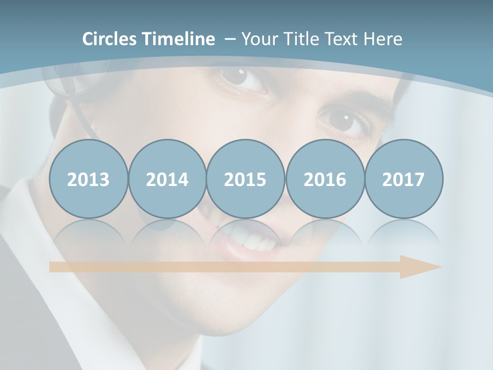 Face Headset Success PowerPoint Template