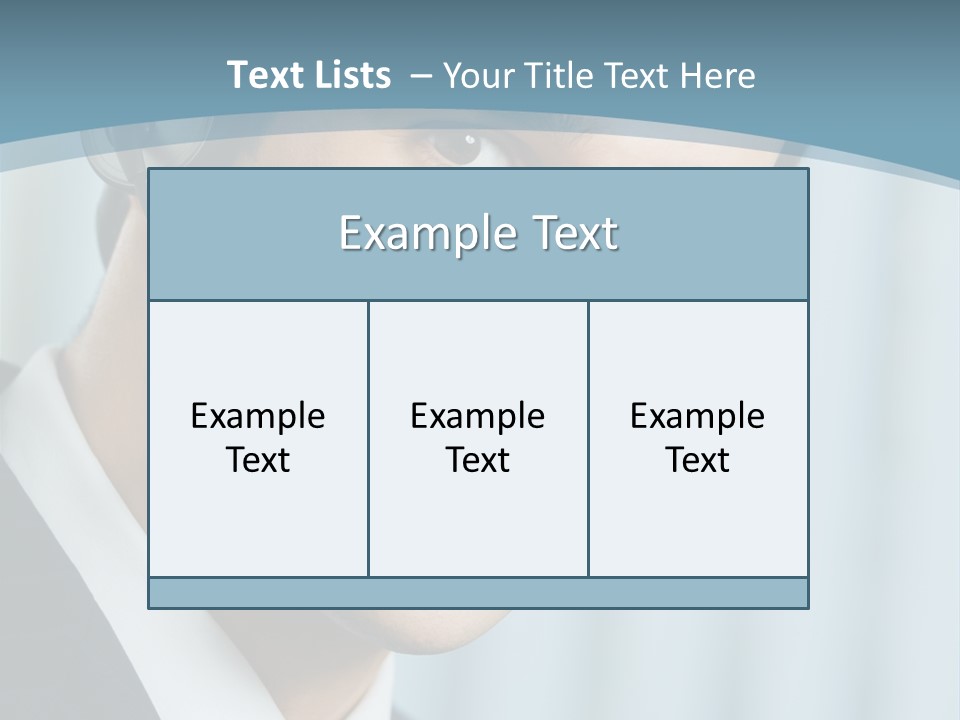 Face Headset Success PowerPoint Template